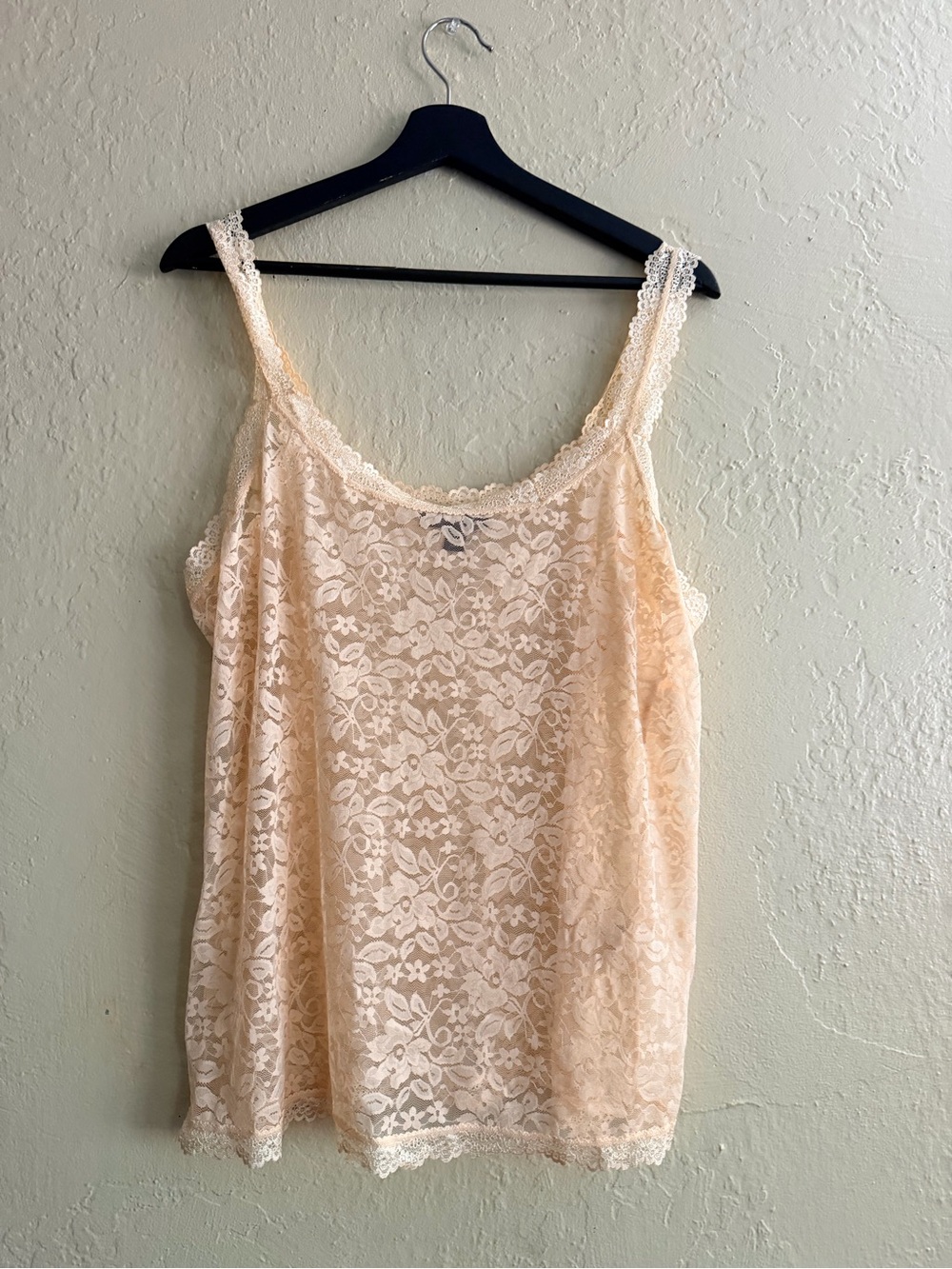 INC International Concepts Peach Lace Camisole
